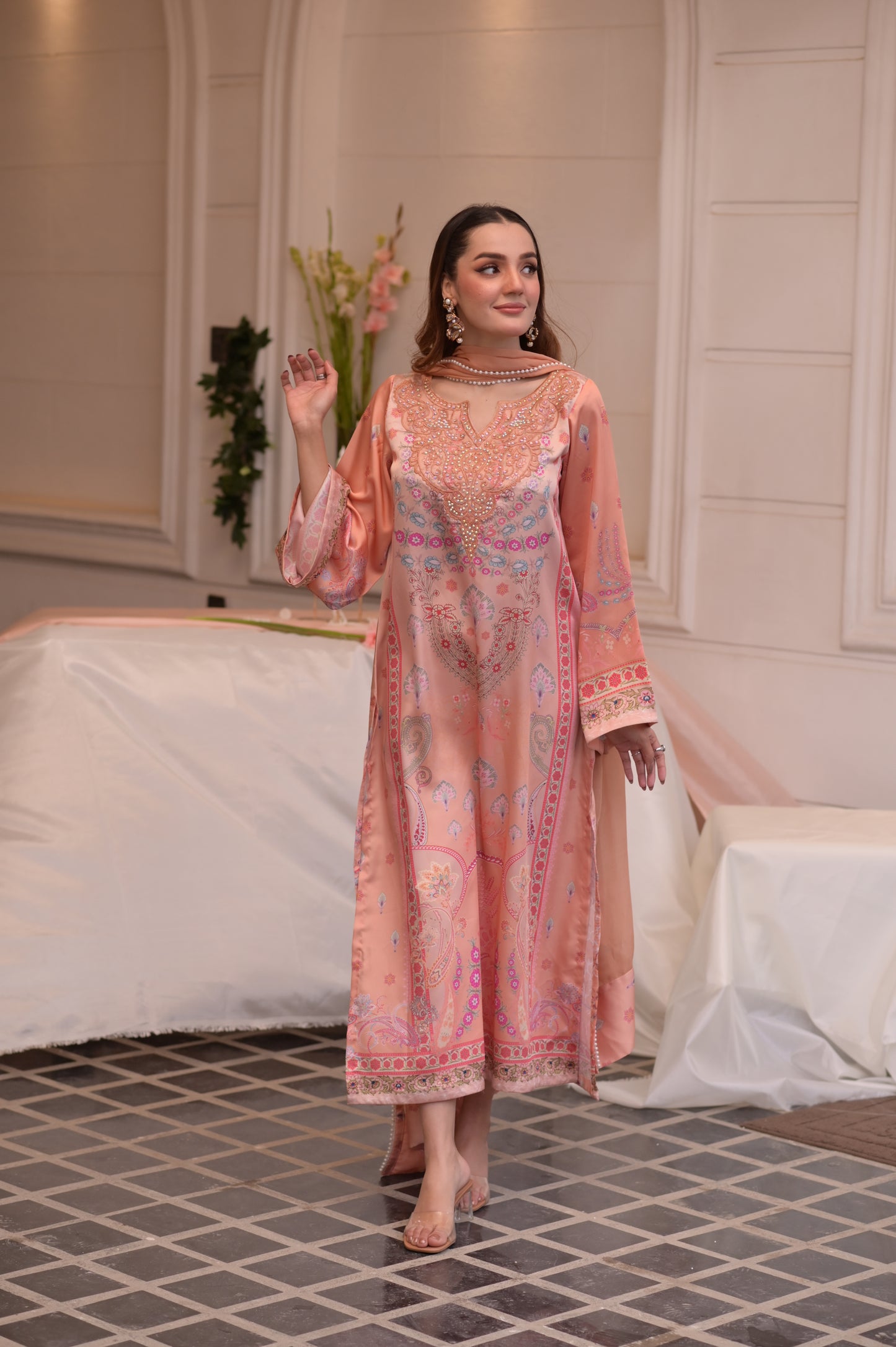 Peach pink 2 Piece - FY504