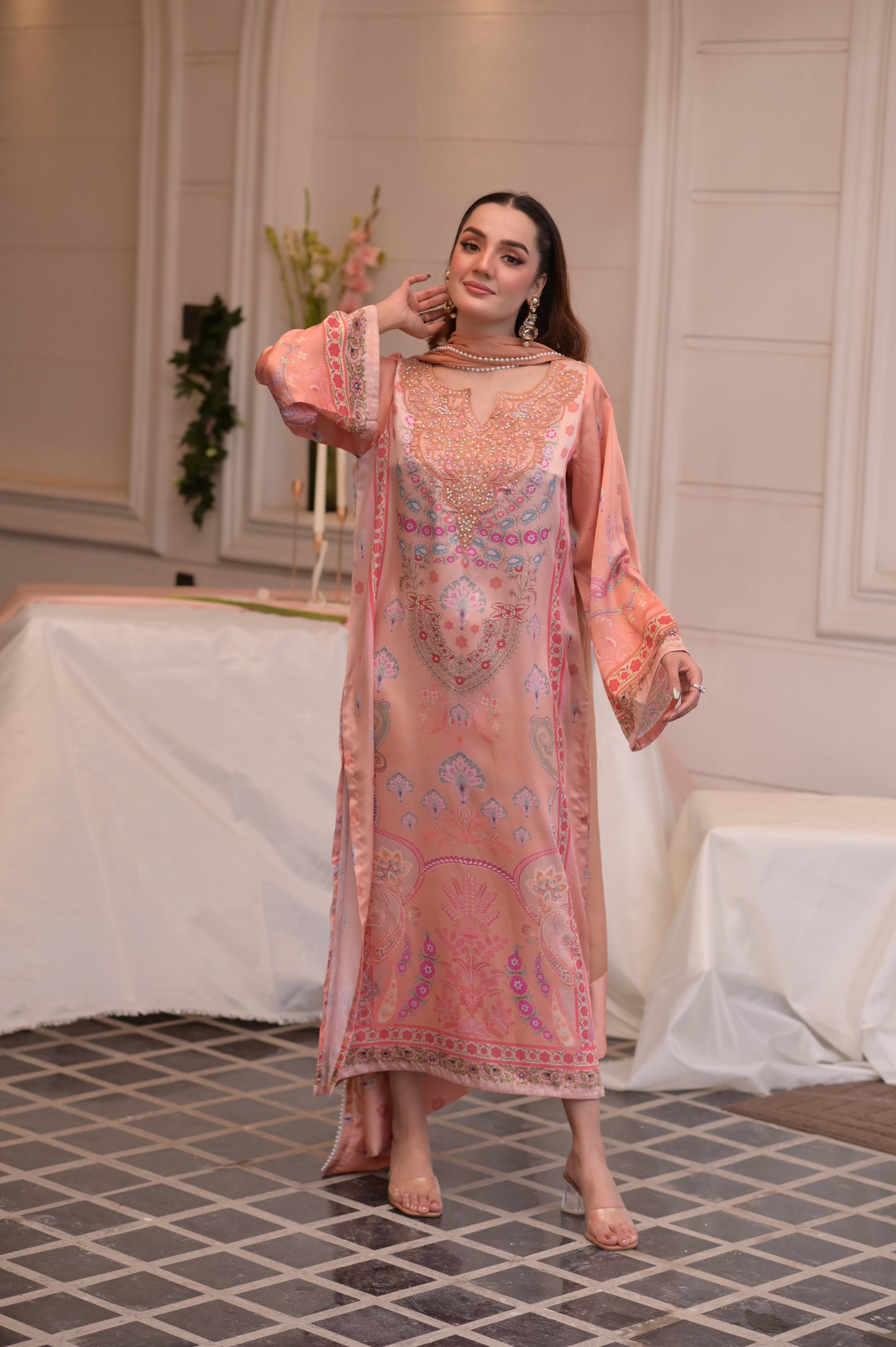 Peach pink 2 Piece - FY504